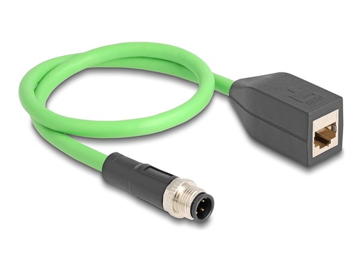 [60571] Delock Netzwerkkabel - M12 (4-polig) (M) zu RJ-45 (W)