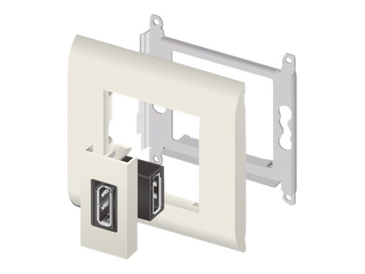 [81306] Delock Easy 45 - Einrastmodul - DP - weiß