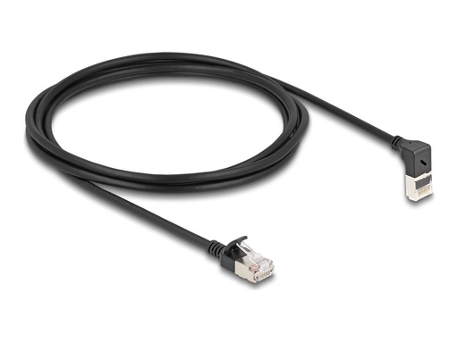 [80288] Delock Netzwerkkabel - RJ-45 (M) nach oben angewinkelt zu RJ-45 (M)