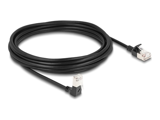[80308] Delock Netzwerkkabel - RJ-45 (M) nach unten abgewinkelt zu RJ-45 (M)