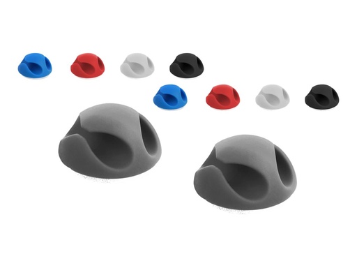 [18296] Delock Mini with 2 feed-throughs - Kabelhalter-Kit