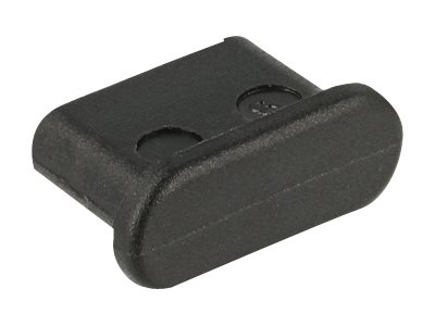 [64014] Delock Dust Cover for USB Type-C Female - Schutzumschlag - Schwarz (Packung mit 10)