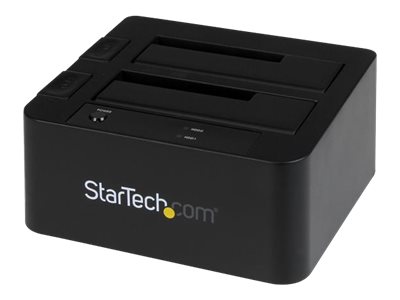 [SDOCK2U33EB] StarTech.com Dual-Bay USB 3.0 eSATA to SATA Hard Drive Docking Station, USB Hard Drive Dock, External 2.53.5 SATA IIIIII, SSDHDD Docking Station, Hot-Swap Hard Drive Bays - Top-Loading - Speicher-Controller - 2.5", 3.5" (6.4 cm, 8.9 cm)