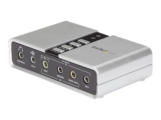 [ICUSBAUDIO7D] StarTech.com USB 2.0 Soundbox 7.1 Adapter - externe