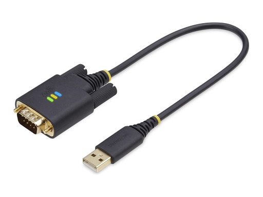 [1P1FFC-USB-SERIAL] StarTech.com 1ft (30cm) USB to Serial Adapter Cable, COM Retention, RS232 - Kabel USB / seriell - USB (M)