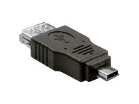 [65399] Delock USB-Adapter - mini-USB Typ B (M) zu USB (W)