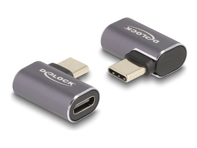 [60047] Delock USB-Adapter - 24 pin USB-C (M) links/rechts abgewinkelt zu 24 pin USB-C (W)