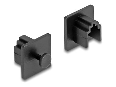 [64246] Delock Schutzumschlag - mit Griff - Schwarz (Packung mit 10)