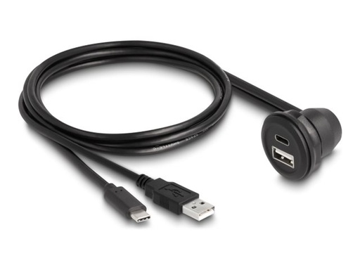 [88103] Delock USB-Kabel - USB, USB-C (M) zu USB, USB-C (W)