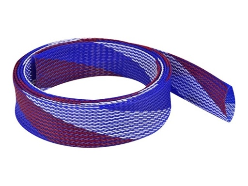 [20756] Delock Geflechtschlauch - dehnbar - 2 m - weiß