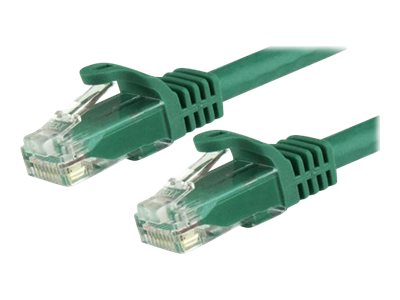 [N6PATC150CMGN] StarTech.com 1.5m CAT6 Ethernet Cable, 10 Gigabit Snagless RJ45 650MHz 100W PoE Patch Cord, CAT 6 10GbE UTP Network Cable w/Strain Relief, Green, Wiring is UL Certified/TIA - Category 6 - 24AWG (N6PATC150CMGN)