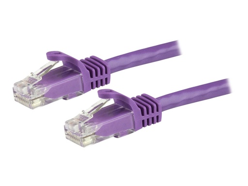 [N6PATC150CMPL] StarTech.com 1,5m CAT6-Kabel - Patchkabel - lila - violett - Snagless - Patch-Kabel - RJ-45 (M)