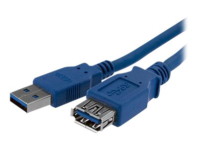 [USB3SEXT1M] StarTech.com 1 m SuperSpeed USB 3.0 Verlängerungskabel - USB 3 Typ-A Kabel Verlängerung - Stecker/ Buchse - Blau - USB-Verlängerungskabel - USB Typ A (M)