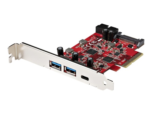 [PEXUSB312A1C1H] StarTech.com USB-C PCIe Karte mit 5 Ports - 10 Gbit/s USB 3.1 Gen 2 PCIe Karte mit 1x USB-C & 2x USB-A - 1x 2-Port IDC (interne 5 Gbit/s USB Ansschluss)