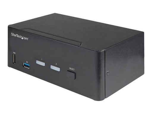 [SV231DHU34K6] StarTech.com 2-Port Dual Monitor HDMI KVM-Switch - 4K 60Hz UHD HDR - Desktop 4K HDMI 2.0 KVM-Switch mit 2-Port USB 3.0 Hub (5 Gbit/s)