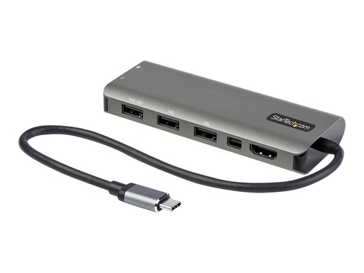 [DKT31CMDPHPD] StarTech.com USB-C Multiport Adapter - USB-C auf HDMI oder Mini DisplayPort 4K 60Hz, 100W Power Delivery Pass-Through, 4-Port 10 Gbit/s USB Hub - USB Typ-C Mini Dock - 30cm Kabel (DKT31CMDPHPD)