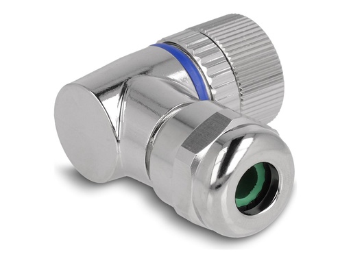 [60542] Delock Netzanschluss - 3-poliger M12 (W) gewinkelt zu 3-polige Schraubklemme (W)