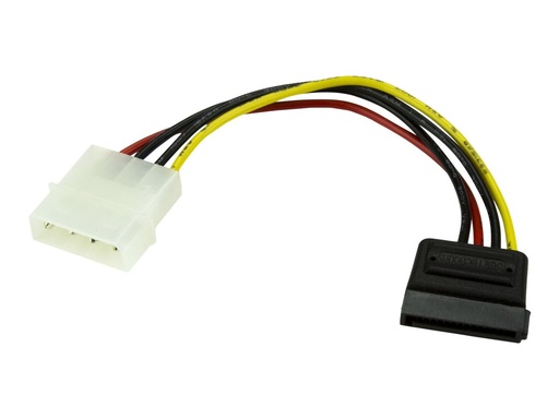 [SATAPOWADAP] StarTech.com 15cm 4 Pin Molex auf SATA Kabel - LP4 / Serial-ATA Stromadapter - S-ATA 15 Pin Buchse / 4 Pin LP-4 Stecker - Stromkabel - SATA-Stromstecker (M)