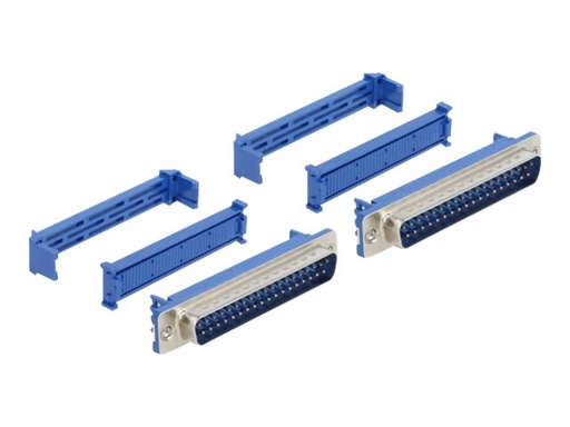 [66594] Delock Serieller Anschluss - DB-37 (M) - Blau (Packung mit 2)