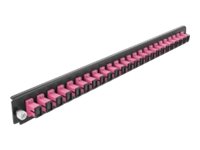 [43355] Delock Rack-Montageblech für Glasfaser-Spleißbox - Vorderseite - SC MM X 24 - violett - 1U - 48.3 cm (19")