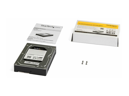 [25SATSAS35HD] StarTech.com 2,5" auf 3,5" Festplatten Adapter - für SATA und SAS SSDs/ HDDs - 2,5 Zoll Festplattenadapter - Speichergehäuse - 2.5" (6.4 cm)
