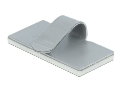 [60184] Delock Kabelklammer - Grau (Packung mit 10)