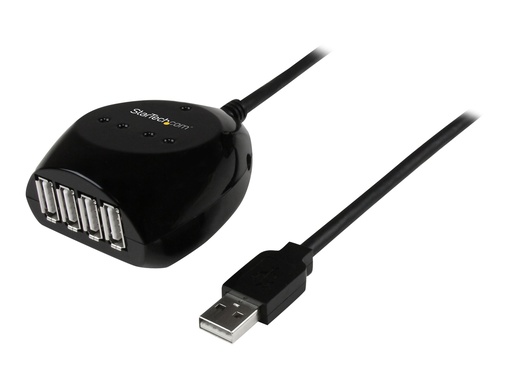 [USB2EXT4P15M] StarTech.com 15m USB 2.0 Kabel aktiv mit 4 Port USB Hub