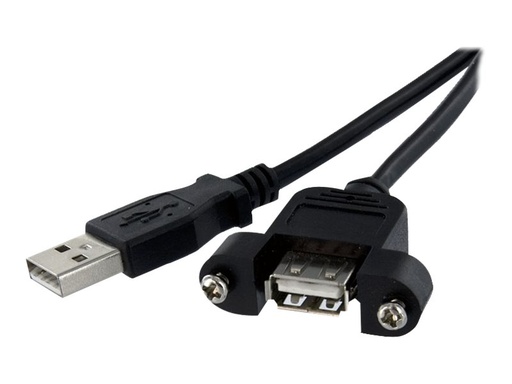 [USBPNLAFAM2] StarTech.com 60cm USB A Blendenmontage Kabel Bu/St - USB Verlängerungskabel - Einbaubuchsen Kabel Verlängerung - USB-Verlängerungskabel - USB (W)