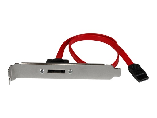 [ESATAPLT18IN] StarTech.com 45cm 1 Port SATA auf eSATA Slotblech Adapter - Buchse/Stecker - SATA-Blende, intern/extern - Serial ATA 150/300/600 - SATA (W)