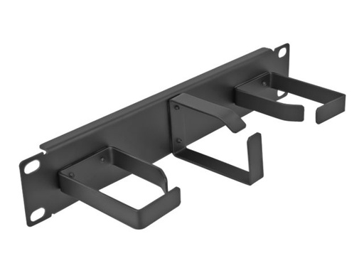 [66847] Delock Kabelmanagement - mit 3 Metallhaken (2 x horizontal, 1 x vertikal)