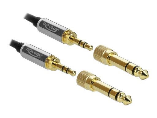 [85837] Delock Audio-Kabelkit - Schwarz - gewickelt