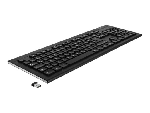 [12671] Delock Tastatur - kabellos - 2.4 GHz - QWERTZ