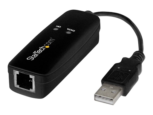 [USB56KEMH2] StarTech.com USB 2.0 Faxmodem - 56K Externes DialUp V.92 Modem/Dongle/Adapter - Computer/Laptop Faxmodem - USB auf Telefonbuchse - USB Datenmodem - Netzwerk Fax/CMR/POS (USB56KEMH2)