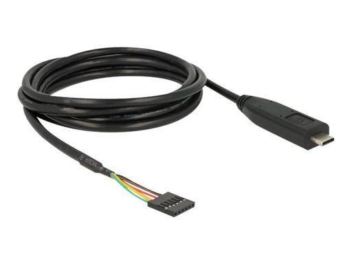 [63913] Delock Kabel USB / seriell - USB-C (M) zu 6-poliges TTL (W)