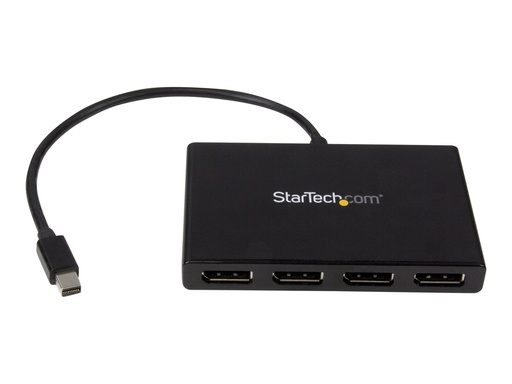 [MSTMDP124DP] StarTech.com 4 Port Multi Monitor Adapter - Mini DisplayPort auf DisplayPort MST Hub - 4x 1080p - Video Splitter für den erweiterten Desktop-Modus für Windows-PCs - mDP auf Quad DP Monitore (MSTMDP124DP)