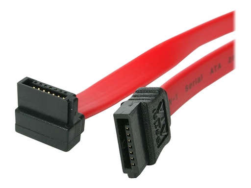 [SATA18RA1] StarTech.com SATA Anschluss Kabel - S-ATA Serial ATA internes Datenkabel - 7 pin Slimline Kabel 45cm - rechts gewinkelt - SATA-Kabel - Serial ATA 150/300/600 - SATA (R)
