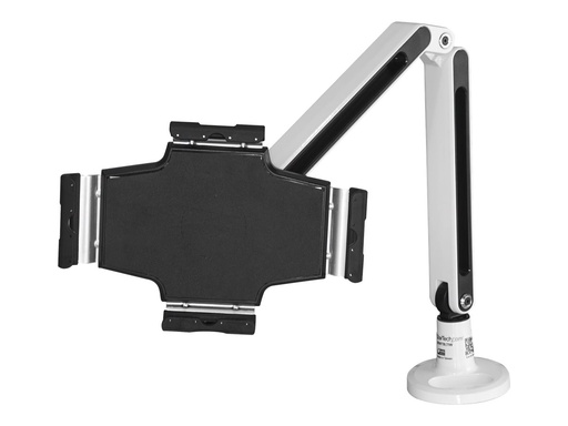 [ARMTBLTIW] StarTech.com Schreibtisch Tablet Halter - Schwenkbarer Arm - Für iPad und Android - Weiß - Tablethalter - Tablet Halterung - Befestigungskit - einstellbarer Arm - für Tablett - Kunststoff, Stahl - weiß - Bildschirmgröße: 22.9-27.9 cm (9"-11")