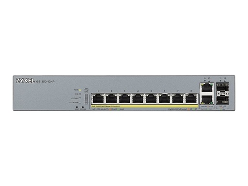 [GS1350-12HP-EU0101F] ZyXEL GS1350-12HP - Switch - Smart - 8 x 10/100/1000 (PoE+)