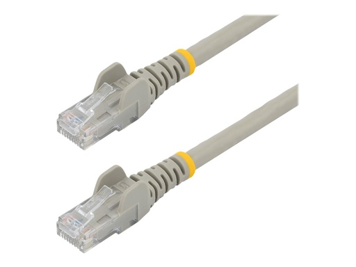 [N6PATC50CMGR] StarTech.com 50cm CAT6 Ethernet Cable, 10 Gigabit Snagless RJ45 650MHz 100W PoE Patch Cord, CAT 6 10GbE UTP Network Cable w/Strain Relief, Grey, Wiring is UL Certified/TIA - Category 6 - 24AWG (N6PATC50CMGR)