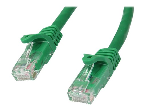 [N6PATC50CMGN] StarTech.com 50cm CAT6 Ethernet Cable, 10 Gigabit Snagless RJ45 650MHz 100W PoE Patch Cord, CAT 6 10GbE UTP Network Cable w/Strain Relief, Green, Wiring is UL Certified/TIA - Category 6 - 24AWG (N6PATC50CMGN)