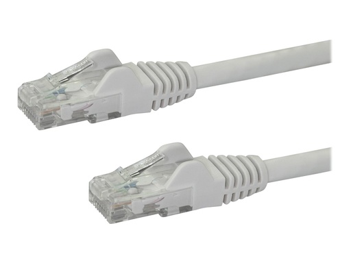 [N6PATC10MWH] StarTech.com 10m CAT6 Ethernet Cable, 10 Gigabit Snagless RJ45 650MHz 100W PoE Patch Cord, CAT 6 10GbE UTP Network Cable w/Strain Relief, White, Wiring is UL Certified/TIA - Category 6 - 24AWG (N6PATC10MWH)