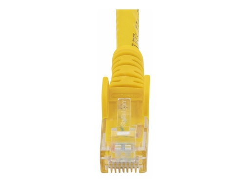 [N6PATC10MYL] StarTech.com 10m CAT6 Ethernet Cable, 10 Gigabit Snagless RJ45 650MHz 100W PoE Patch Cord, CAT 6 10GbE UTP Network Cable w/Strain Relief, Yellow, Wiring is UL Certified/TIA - Category 6 - 24AWG (N6PATC10MYL)