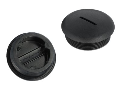 [60234] Delock Verschlussstopfen - Schwarz (Packung