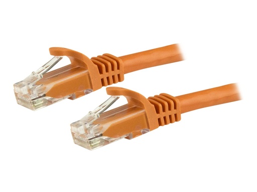 [N6PATC1MOR] StarTech.com Cat6 Gigabit Snagless Patchkabel - RJ45 UTP Netzwerkkabel mit Schutzmanschette - Cat 6 Kabel - Orange - Patch-Kabel - RJ-45 (M)