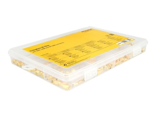 [66812] Delock Steckersatz für Kabel - 120 Teile