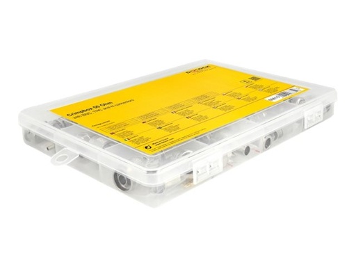 [66810] Delock Steckersatz für Kabel - 48 Teile