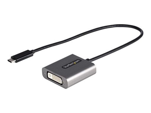 [CDP2DVIEC] StarTech.com USB-C auf DVI Adapter - 1920x1200p - USB-C zu DVI-D - USB-C Dongle - USB Typ C auf DVI Monitoradapter - Videokonverter - Thunderbolt 3 kompatibel - 30cm Kabel (CDP2DVIEC)