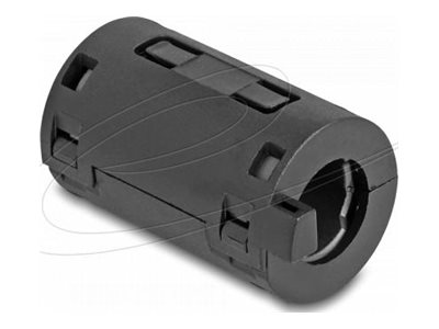 [80947] Delock Ferritleiste - für Rundkabel bis zu 11 mm - Schwarz (Packung mit 2)