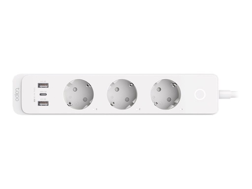 [TAPO P300] TP-LINK Tapo P300 V1 - Smart Power-Steckdosenleiste - Wechselstrom 220-240 V - 2300 Watt - Wi-Fi - Eingabe, Eingang Stromversorgung - Ausgangsanschlüsse: 6 (3 x Stromversorgung, 2 x USB, USB-C)