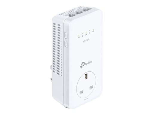 [TL-WPA8631P] TP-LINK AV1300 Gigabit Passthrough Powerline ac WLAN Extender - 300 Mbit/s - IEEE 802.11n - IEEE 802.11a - IEEE 802.11ac - IEEE 802.11b - IEEE 802.11g - Type E/F - Gigabit Ethernet - 10,100,1000 Mbit/s - Wi-Fi 5 (802.11ac)